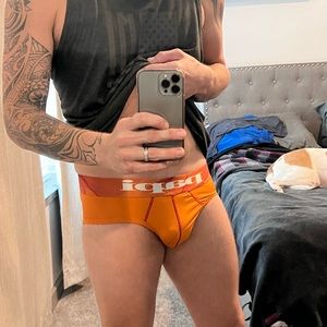 Orange Papi Brief Large